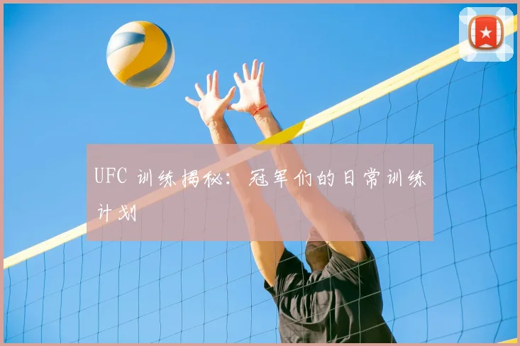 UFC 训练揭秘：冠军们的日常训练计划
